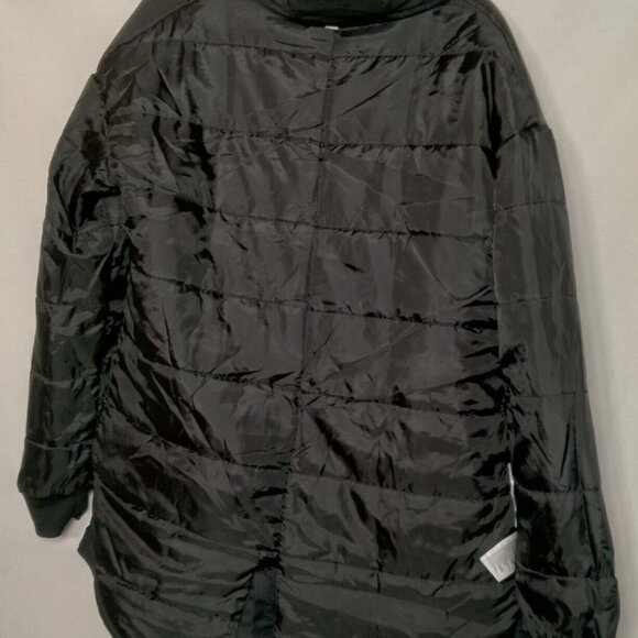 Adidas Garneau Stadium Jacket Men Medium Black Coat Coach Parka Moose 18 Soccer - Picture 4 of 16